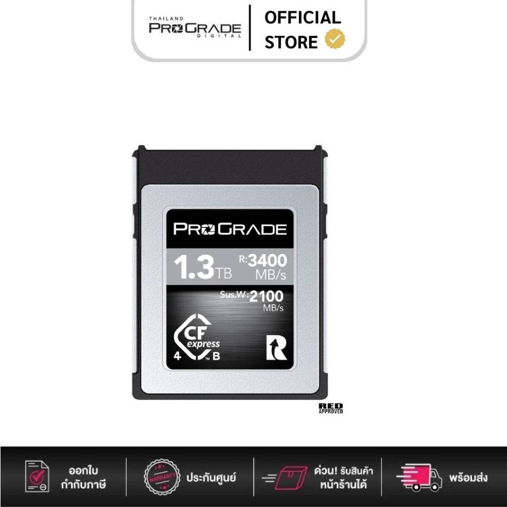 ProGrade Digital CFexpress 4.0 Type-B Cobalt 1.3TB R3400/W2100 Memory ...