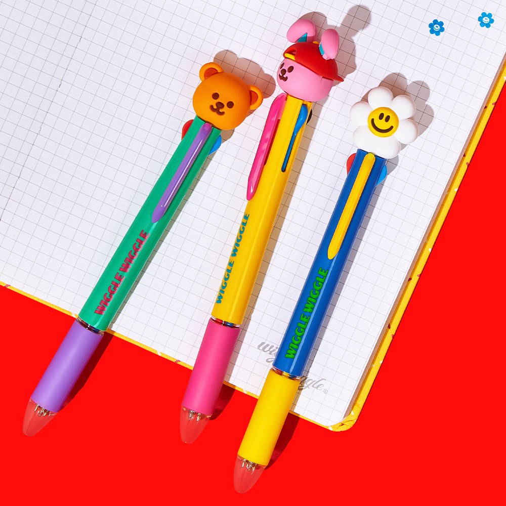 Wiggle Wiggle Figure 4 color Multi Ballpoint Pen ปากกาลูกลื่น4สี ...