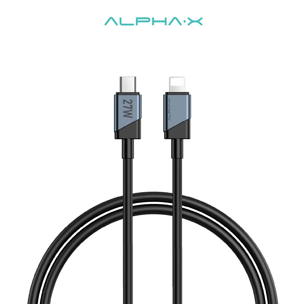 alpha-x-silicone-cable-สายชาร์จสำหรับไอโฟน-และสำหรับไอแพด-alpha-x-silicone-cable-รองรับชาร์จเร็ว-ทนทาน-มีประกัน16เดือน