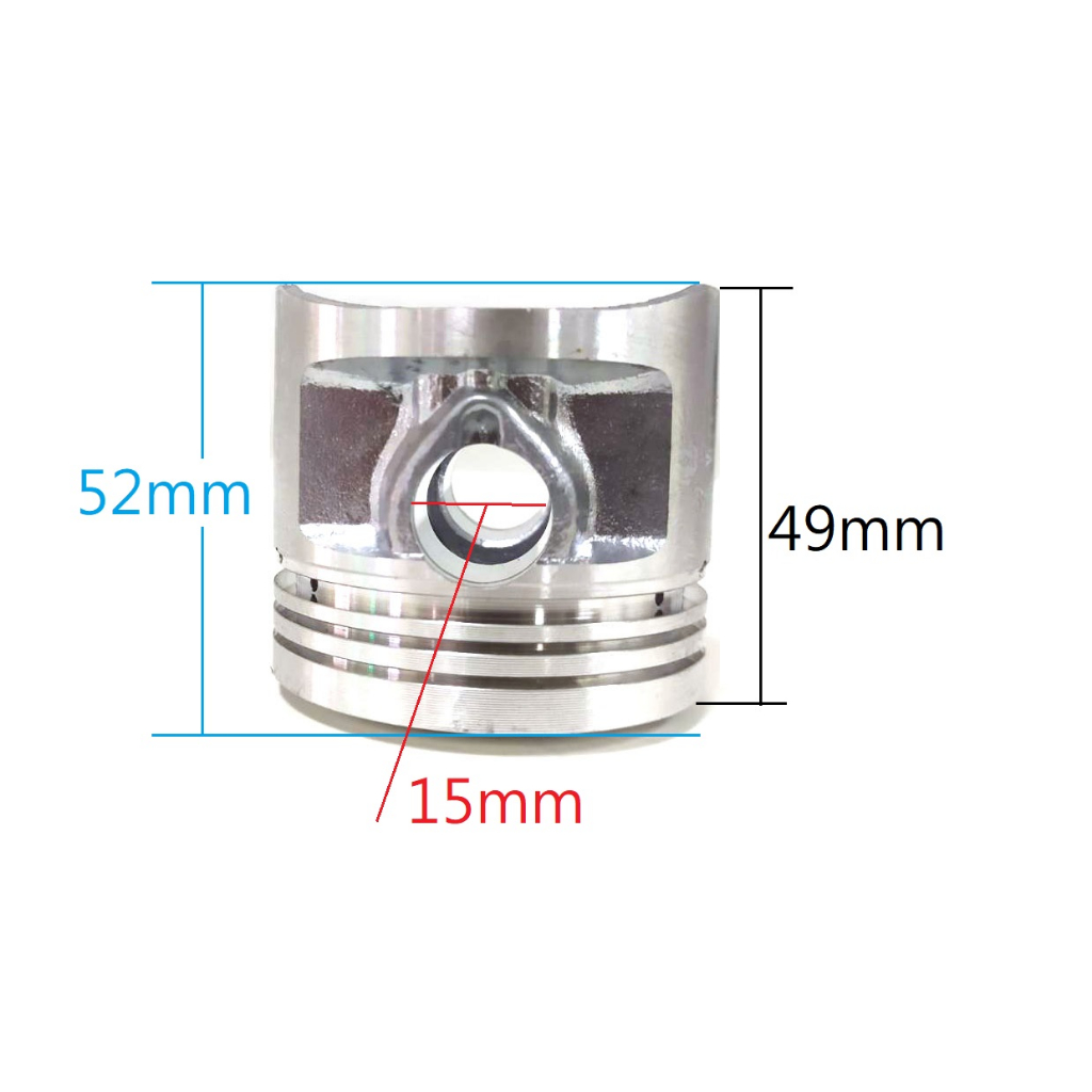 ลูกสูบมอเตอร์ไซค์ของแต่งขนาด56-5mm-56-75mm-57mm-57-25mm-57-5mm-สลัก15มิล