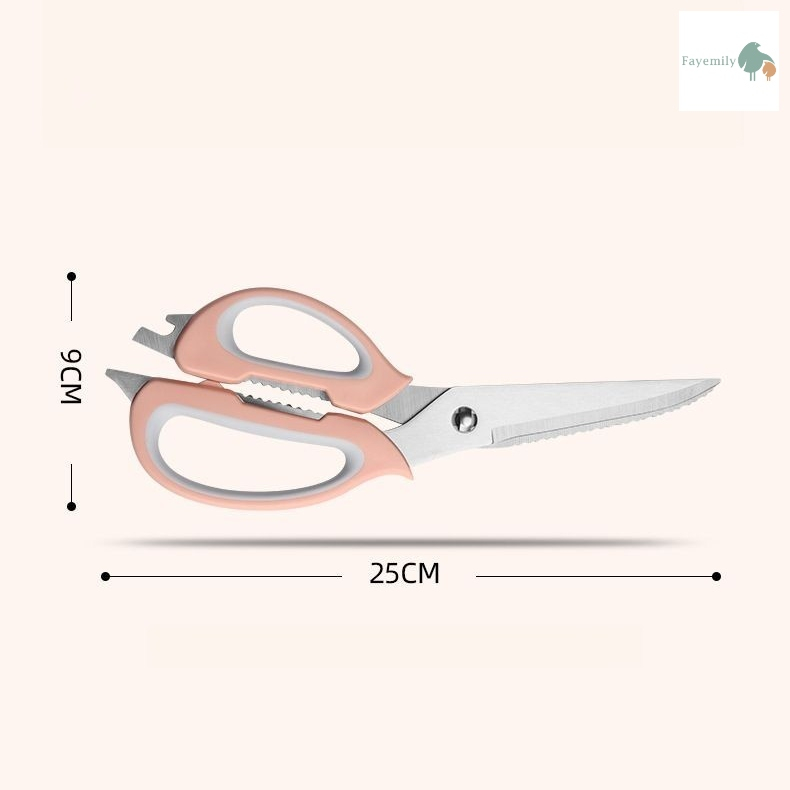 สินค้าพร้อมส่ง-กรรไกรทำครัว-kitchen-scissors-กรรไกรตัดอาหาร-กรรไกรอเนกประสงค์-ตัดเนื้อ-ขอดเกล็ดปลา-กะเทาะถั่ว-เปิดขวด