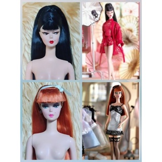 Barbie Silkstone Fashion Model doll ขายตุ๊กตาบาร์บี้ซิลค์สโตนตำหนิขาอ่อนเล็กน้อย 🍉 สินค้าพร้อมส่ง 🍉