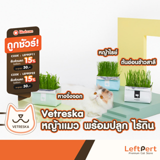 ภาพหน้าปกสินค้าVetreska หญ้าแมว พร้อมปลูก ต้นอ่อนข้าวสาลี ที่เกี่ยวข้อง