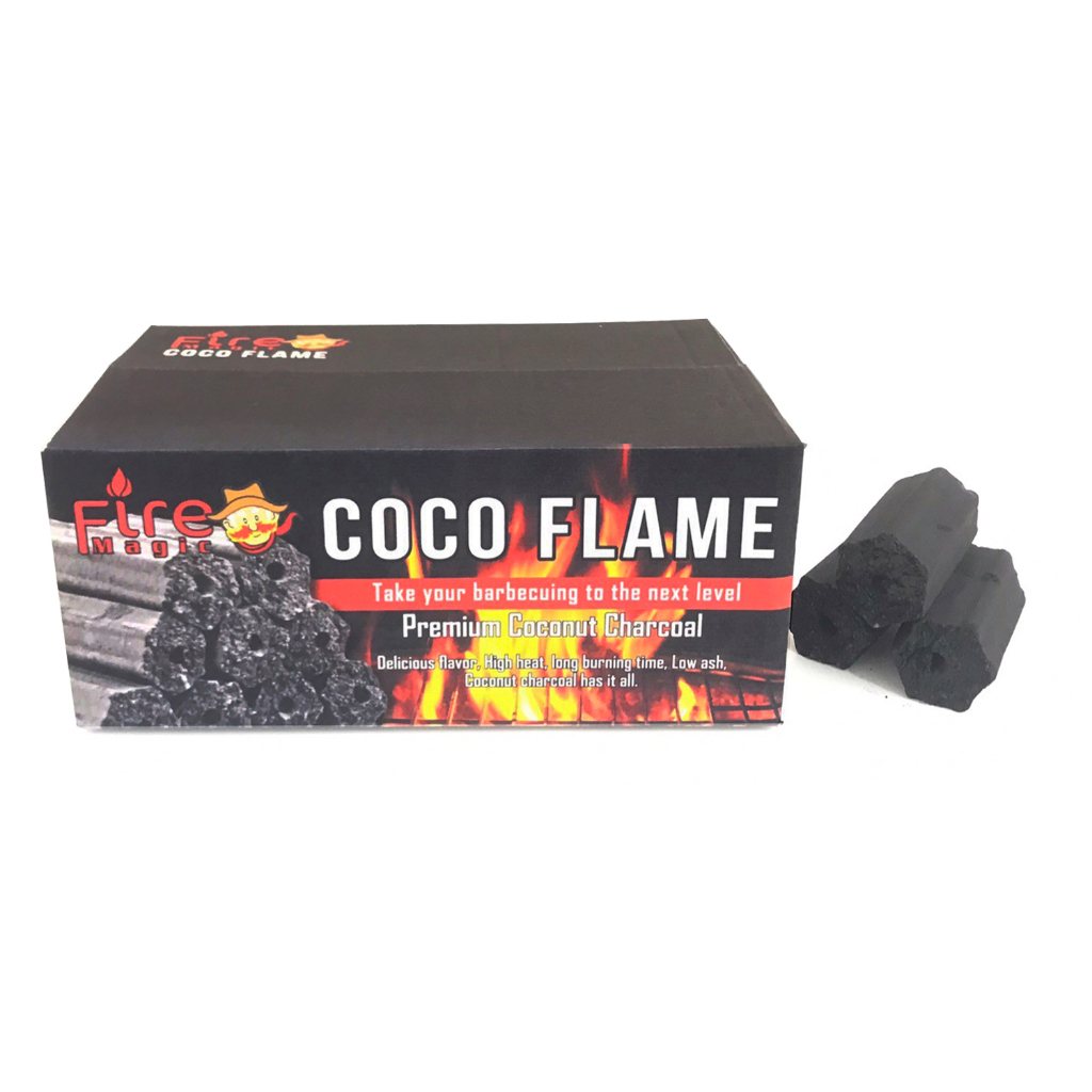 fire-magic-coco-flame-charcoal-ถ่านอัดแท่ง-ถ่านไม้-ถ่านปิ้งย่าง-ถ่านหมูกระทะ-ถ่านมะพร้าว-coconut-charcoal