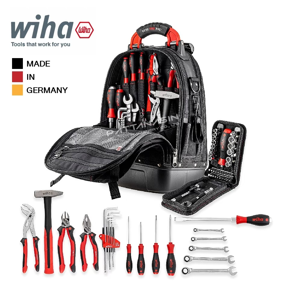 Wiha Set L mechanic 45154 Universal Tool backback (+ tools) 65-piece (W ...
