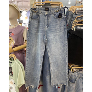 Lisa  Jeans ✨🌟🧁  กางเกงยีนส์ ขากระบอกLisa Style สาวอวบ