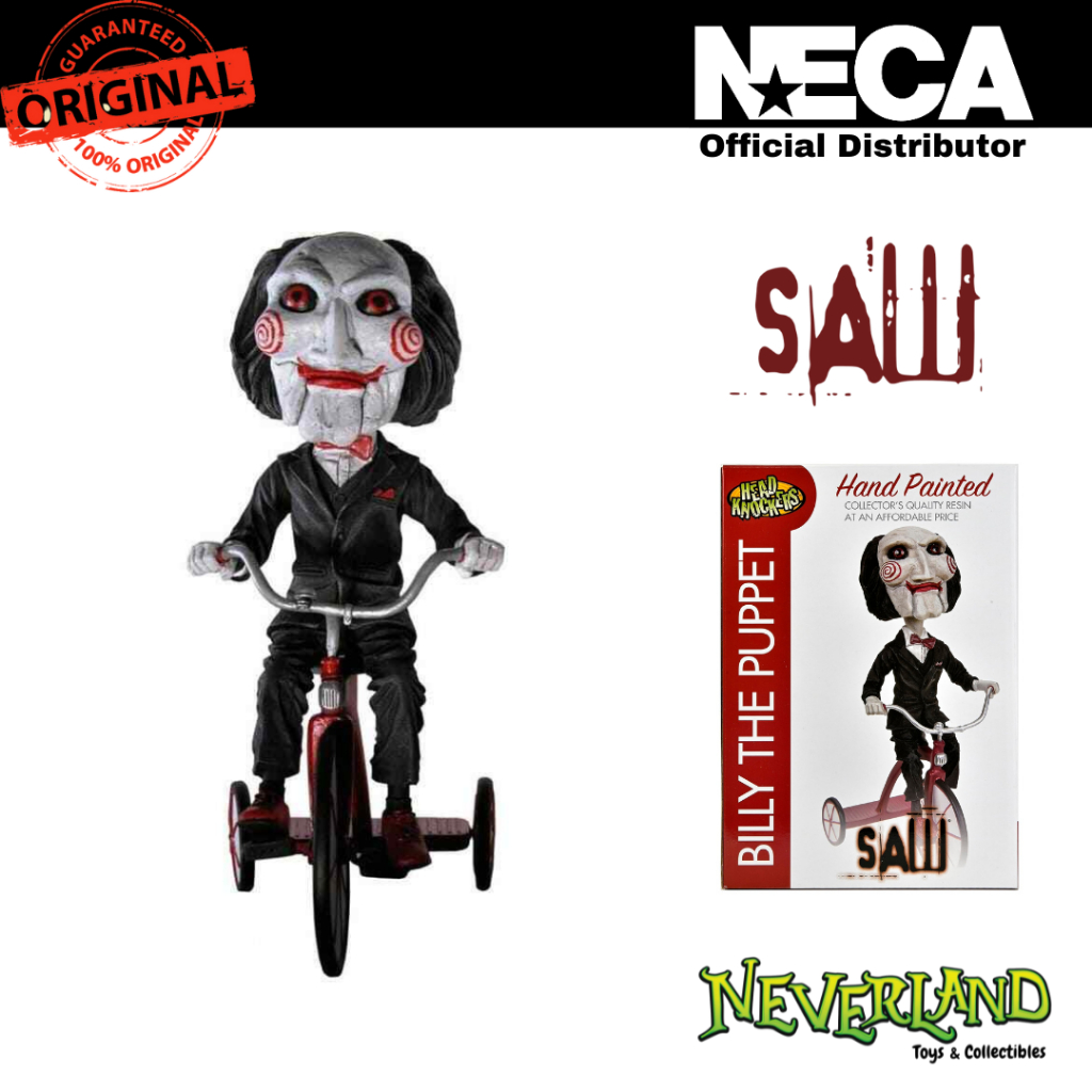 Head Knocker Figure NECA Billy The Puppet - 8 Inch Saw Movie