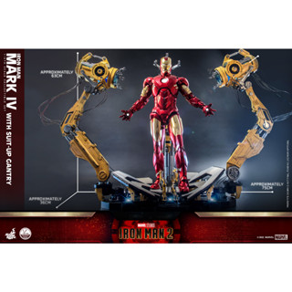 *ออกใบกำกับภาษีได้ Hot Toys QS021 1/4 Iron Man 2 - Iron Man Mark IV with Suit-Up Gantry