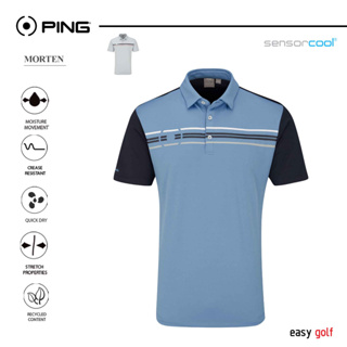 PING MORTEN  POLO  PING MENS POLO  เสื้อกีฬากอล์ฟผู้ชาย