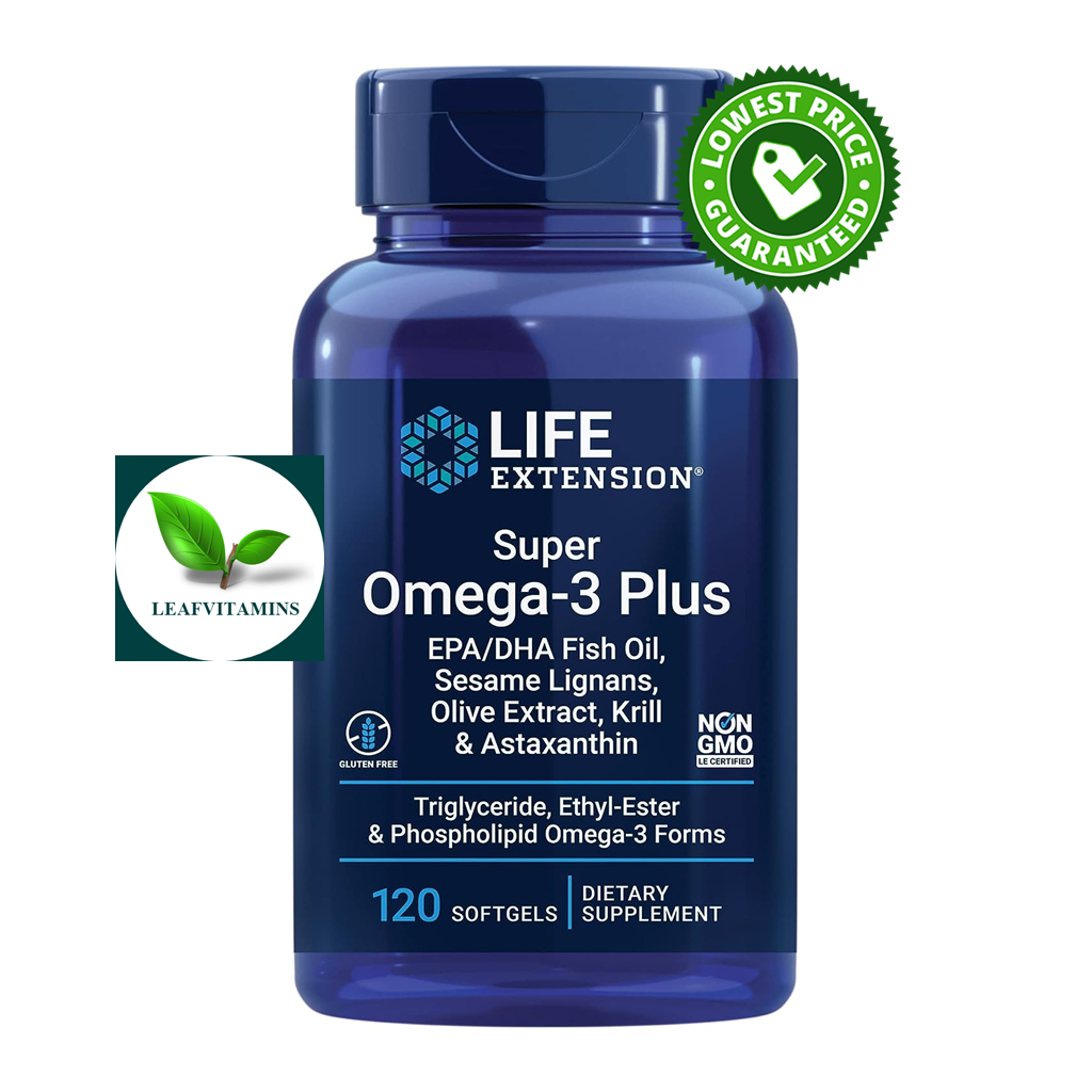 Life Extension Super Omega3 Plus EPA/DHA Fish Oil, Sesame Lignans