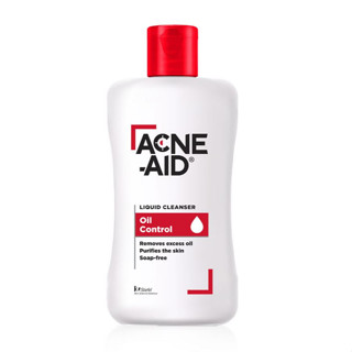 ของใหม่ตลอด acne aid สีแดง 100 มล. Acne Aid liquid cleanser 100 ml สบู่เหลวล้างหน้า รักษาสิว โฉมใหม่