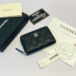 กระเป๋า CHANEL CARD MINI WALLET  CAVEAR   เป็นกระเป๋าใส่การ์ดหรือใส่แบงค์รุ่นใหม่