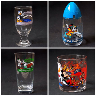 Mickey  Mouse , Donal duck แก้วน้ำมิกกี้ โดนัลดั๊ก งานสะสมของแท้จากญี่ปุ่น  มือ 2  🎏🎌