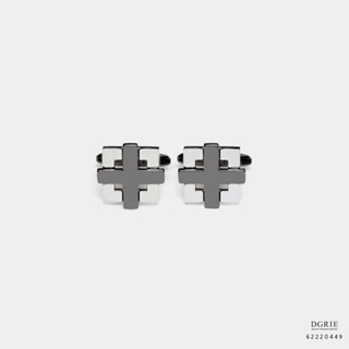 Plus Sign Square Cufflinks - กระดุมข้อมือสี่เหลี่ยมรูปบวก