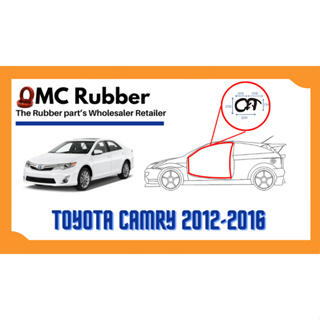 ยางขอบประตู [1 เส้น ≈ 4 เมตร] Toyota Camry ACV50 2012-2016 รุ่นดัดแปลง ฝั่งตัวถัง [Door Weatherstrip]