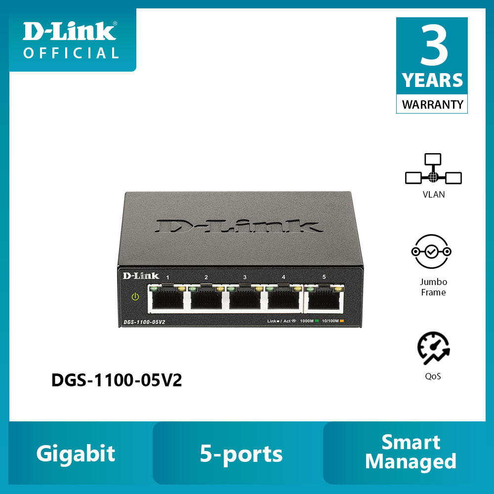 d-link-5-port-gigabit-smart-managed-switch-dgs-1100-05v2