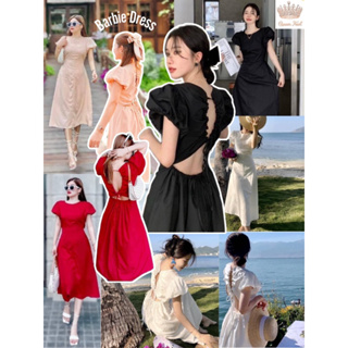 Barbei Dress #เดรสแขนตุ้กตา #ชุดขาว #ชุดเที่ยว #ชุดออกงาน #ชุดแดง #ชุดสีครีม #ทะเล #คาเฟ่ #ภูเขา #ดอกไม้ #เดรสเกาหลี
