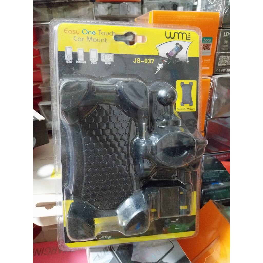 Holder JS037 ที่ยึดโทรศัพท์มือถือ แบบยึดติดกับตัวแฮนด์จักรยาน /จักรยานยนต์ มอเตอร์ไซค์ Shopee