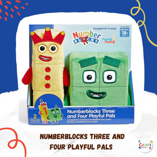 Numberblocks Three and Four Playful Pals พร้อมส่ง แบรนด์ 🇺🇸💯 Hand2Mind