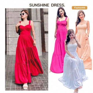 Sunshine dress เดรสสายเดี่ยว ทรงเจ้าหญิง ใส่เที่ยว ออกงาน