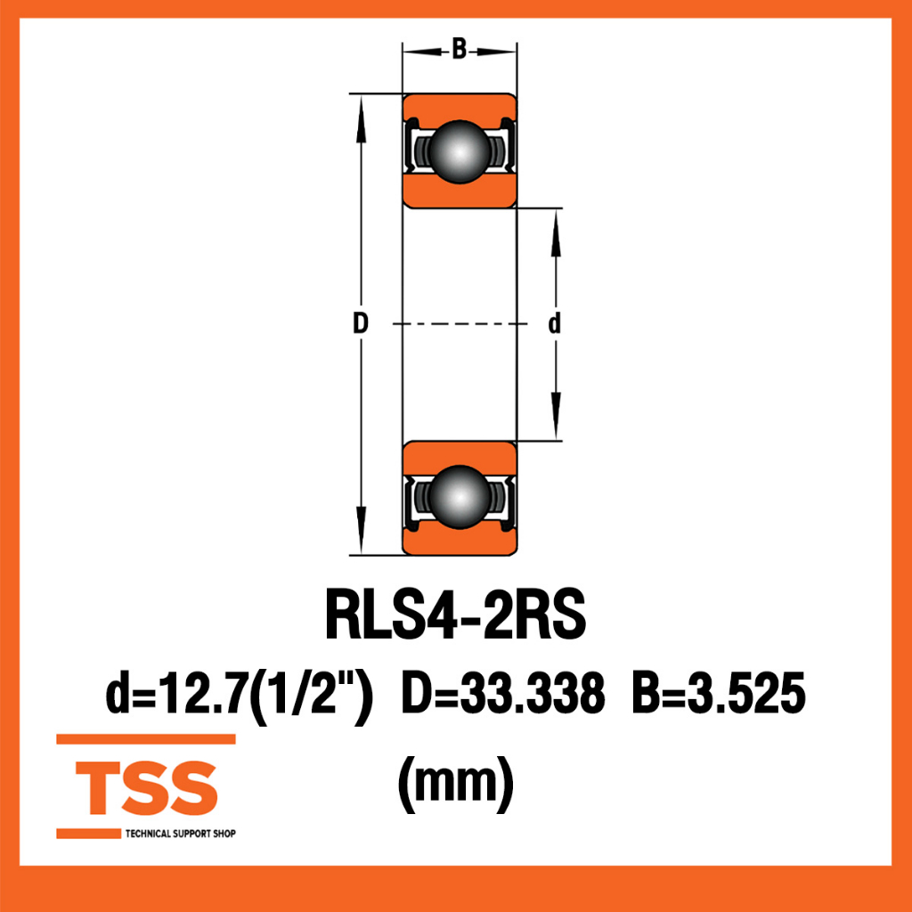 RLS4-2RS RLS5-2RS RLS6-2RS RLS7-2RS RLS8-2RS RLS10-2RS RLS12-2RS ตลับ ...