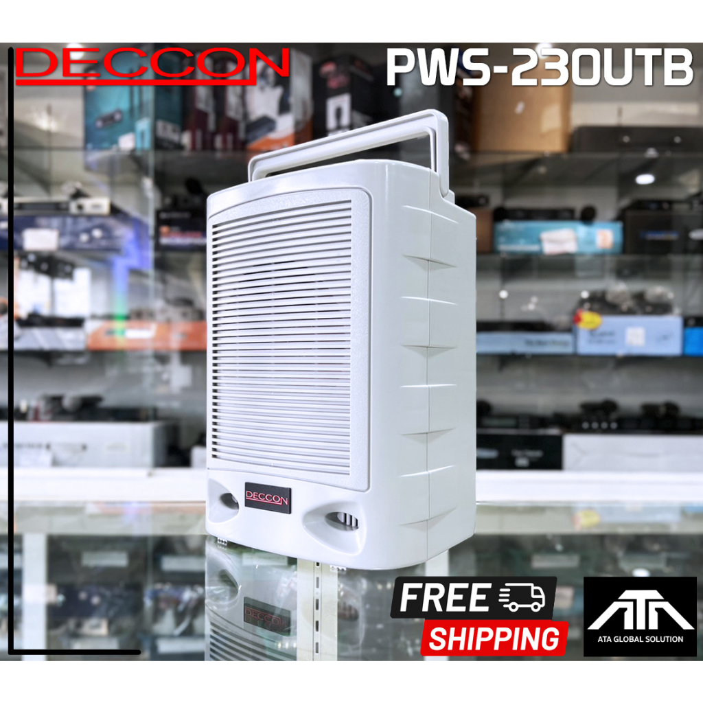 ตู้ลำโพงห้องเรียน-deccon-pws-230utb-pws-230-pws230-ลำโพงบลูทูธ-เครื่องขยายเสียง-ตู้ช่วยสอนชนิดกระเป๋าหิ้ว-ขนาดลำโพง-6-5