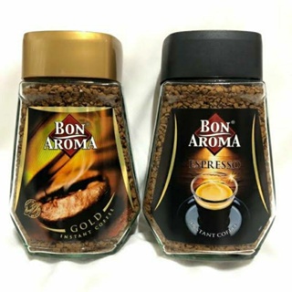 กาแฟบอน อโรมาโกลด์ Bon Aroma Gold / Espresso แบบขวดแก้ว 100 กรัม ของแท้100%