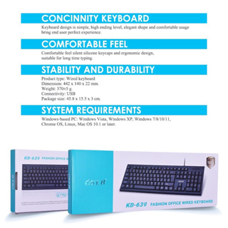 ภาพหน้าปกสินค้าOker KB-318 keyboard oker slim ซึ่งคุณอาจชอบสินค้านี้