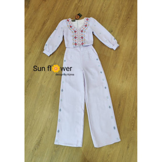 🌼🌼เซตเสื้อกางเกงขายาว สุดน่ารัก มือ1 พร้อมส่ง s-4xl