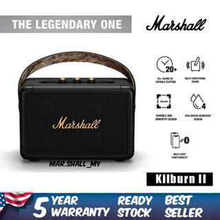 【ของแท้ 100%】Marshall Kilburn II 3 สี marshall ลำโพงบลูทูธ มาร์แชล Kilburn II ลำโพงบลูทูธเบสหนัก พก ลำโพงคอมพิวเตอ