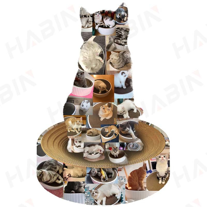 h77-ที่ลับเล็บแมว-รูปอ่าง-ที่ฝนเล็บแมว-ของเล่นแมว-เป็นที่นอนแมวไปในตัว-ที่ข่วนเล็บแมว-ฟรี-แคปนิท-สินค้าพร้อมส่ง