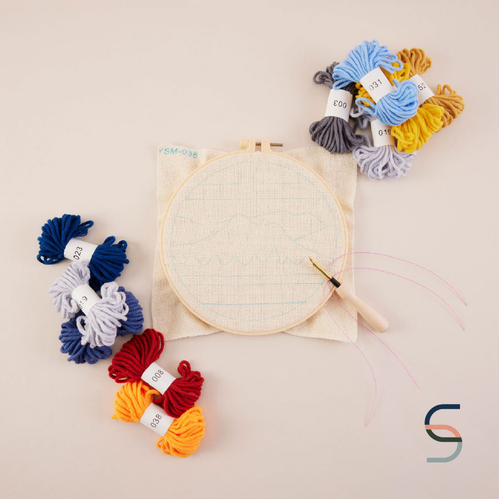 SARABARN DIY Punch Needle Cross Stitch Art ชุดปักครอสติส ผ้าพิมพ์ลาย Shopee Thailand