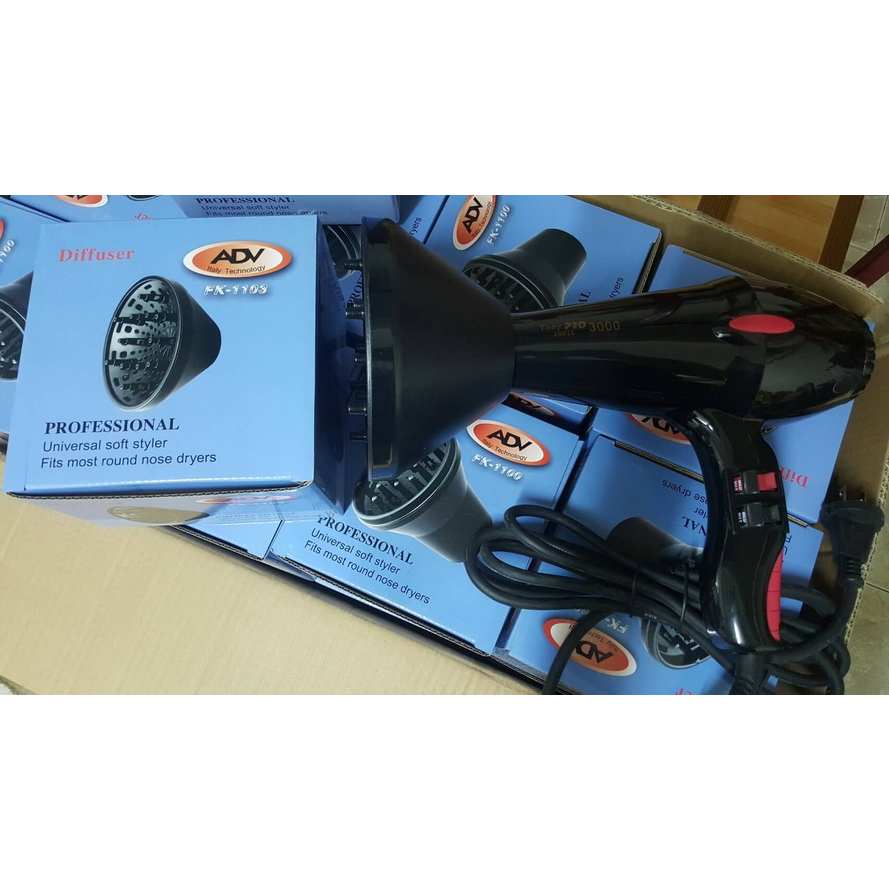 ADV diffuser ปากส่องลอนดัด สำหรับไดร์ผมดัด (ปากส่องอย่างเดียวไม่รวมไดร ...