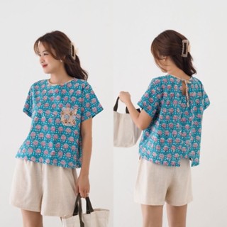 เสื้อโบว์หลังผ้าCottonอินเดียนิ่มใส่สบาย