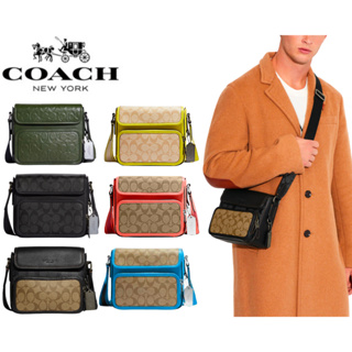 COACH Sullivan Flap Crossbody In Blocked Signature Canvas รุ่นCC032