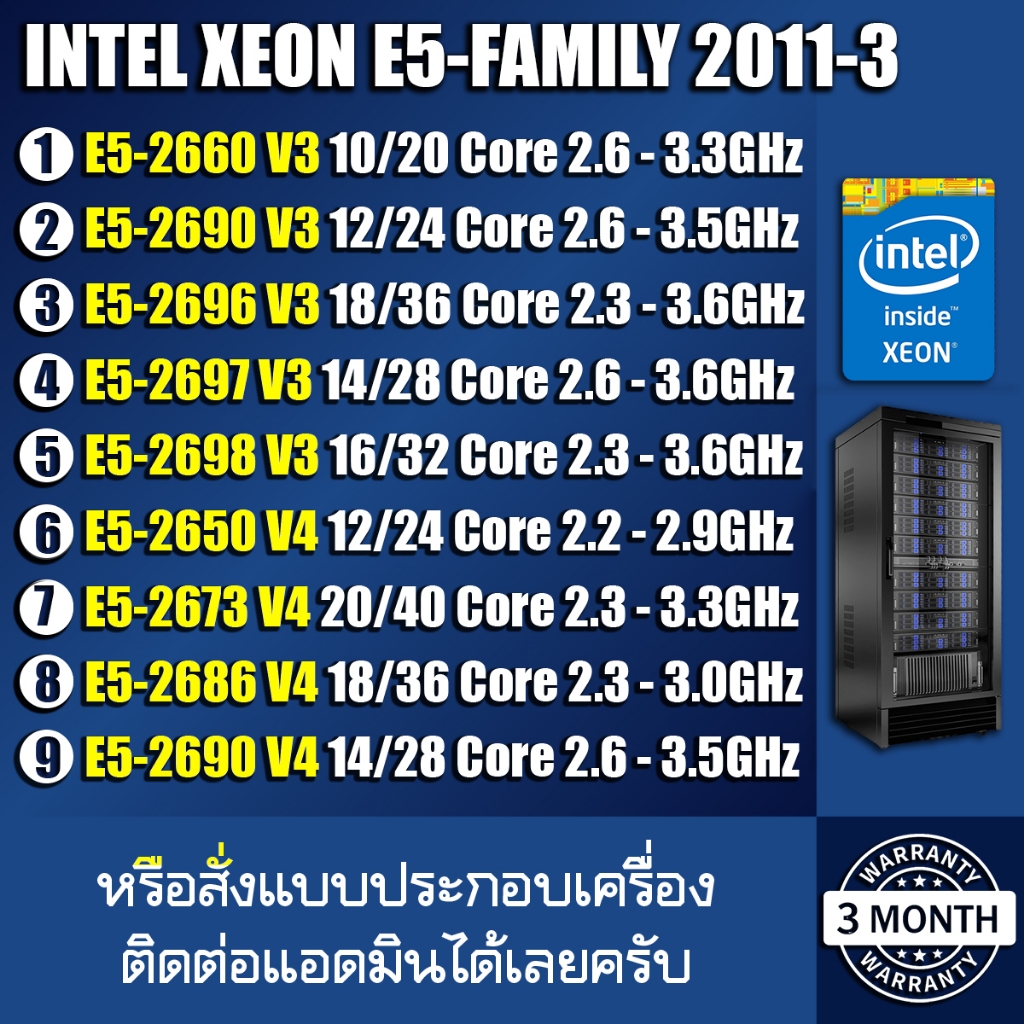 Intel Xeon X99 E5-2660V3 E5-2690V3 E5-2696V3 E5-2697V3 E5-2698V3 E5 ...