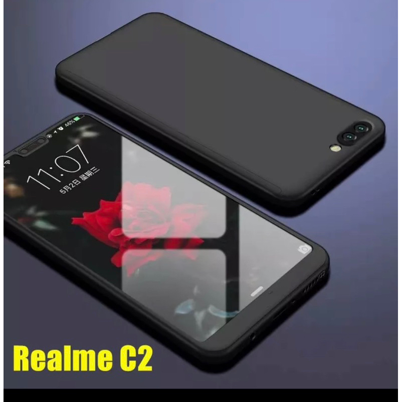 เคสประกบ360องศา Realme C2 Realme C11เป็นเคสประกบ2ชิ้นมีฟีล์มกระจกแถม ...