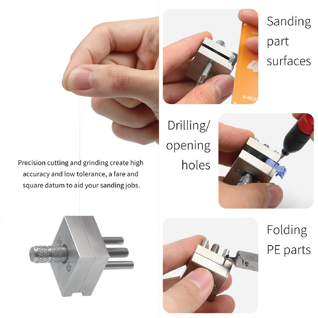 DSPIAE Precision Mini Vise - Stainless Steel Model Building Vise For Miniature Parts