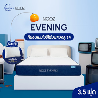 NOOZ ที่นอนเมมโมรี่โฟม Cool Gel Memory Foam ช่วยระบายความร้อนจากร่างกาย หนา 7 นิ้ว ขนาด 3.5 ฟุต รุ่น Evening