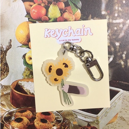 acrylic-keychain-พวงกุญแจอะคริลิค-ห้อยแต่งกระเป๋าน่ารักมาก-a-cat-in-my-tummy