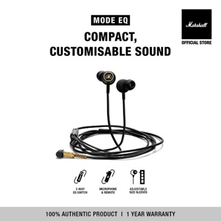 ภาพหน้าปกสินค้าMARSHALL Mode EQ black & brass - หูฟัง หูฟังอินเอียร์ หูฟังมีสาย ที่เกี่ยวข้อง