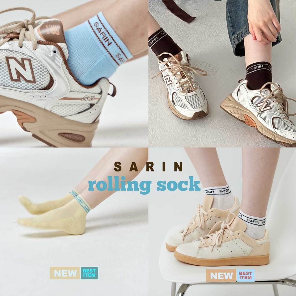 Sarin ถุงเท้า rolling sock รุ่นใหม่ ข้อสั้น พื้นเบา ใส่สบาย สำหรับ ...