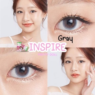 คอนแทคเลนส์ รุ่น Mini Inspire สีเทา/ตาล Gray/Brown มีค่าสายตาปกติ (0.00)