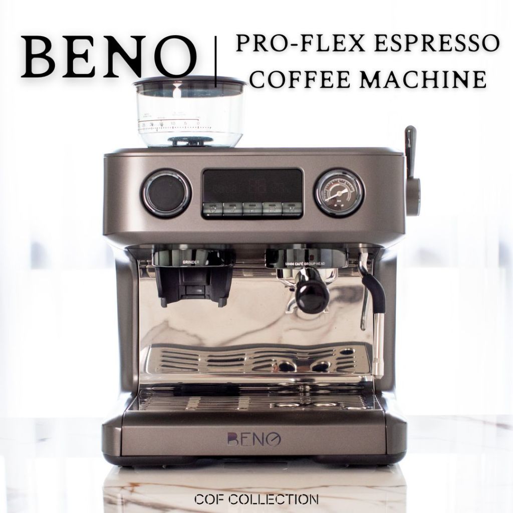 beno-เครื่องชงกาแฟเอสเพรสโซ่-รุ่น-pro-flex-บด-ชง-ตีฟองในเครื่องเดียว