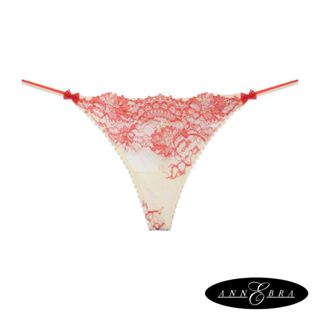 Annebra กางเกงใน ทรงจีสตริง ผ้าลูกไม้ G-String Panty รุ่น AU3-671 สีฟ้า, สีส้ม