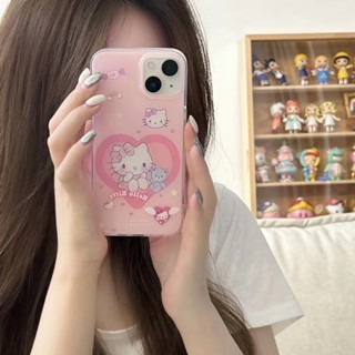 🎁ส่งของขวัญ🎁เคสไอโฟน 11 13 12 Pro Max hello kitty เคส for ไอโฟน14 pro max soft case Iphone