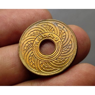 เหรียญสตางค์รู เนื้อทองแดง 1 สตางค์ สต. ปี พศ.2461 (พิมพ์ตัวเขียน เลขหวัด ) ไม่ผ่านใช้ เก้าเก็บ #สตางรู #สต #เงินโบราณ