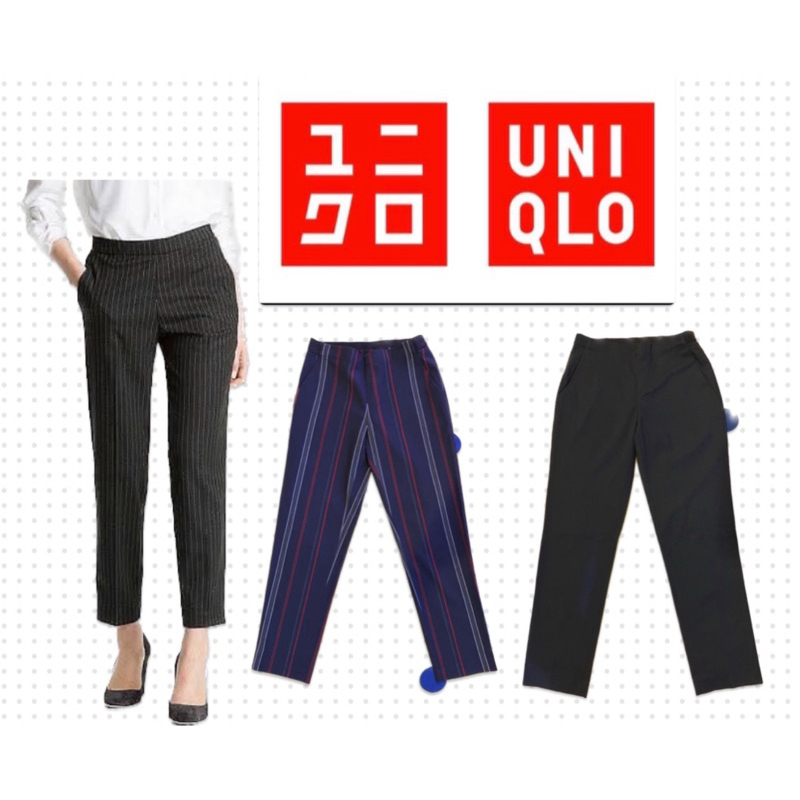 กางเกง uniqlo ezy ไซส์ S 26-28 เอวยางยืด ใส่ทำงานสวย ใส่สบาย