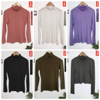 UNIQLO heattech เสื้อแขนยาวคอเต่า รวม