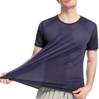 AIRmill® Mash Shirt เสื้อแขนสั้นคอกลม -5°C Cooling ผ้าตาข่าย ไมโครไฟเบอร์ เย็นสบาย ยืดหยุ่นสูง นุ่มนวล ระบายอากาศ แห้งไว